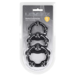 Levelz Lot de 3 Cockrings BeadCock Levelz